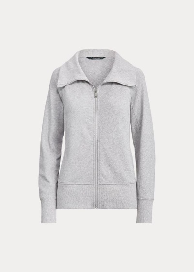 Chaquetas Ralph Lauren Mujer Grises - Cotton Full-Zip - VRIEP0691